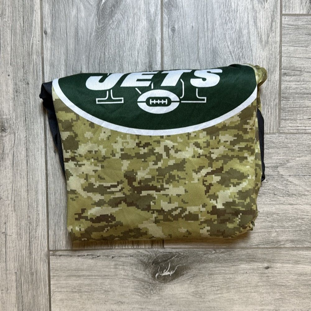 Nike Womens Athletic Cut Salute To Service Camo New York Jets T-Shirt Large